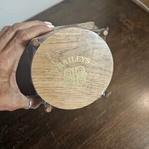 NWT  Bailey's Irish Cream Hickory Wood Coatsters